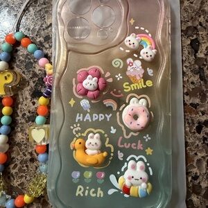 Cute Bunny and Donut Phone Case